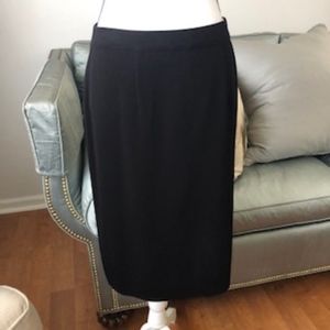 Misook Classic Black Straight Skirt